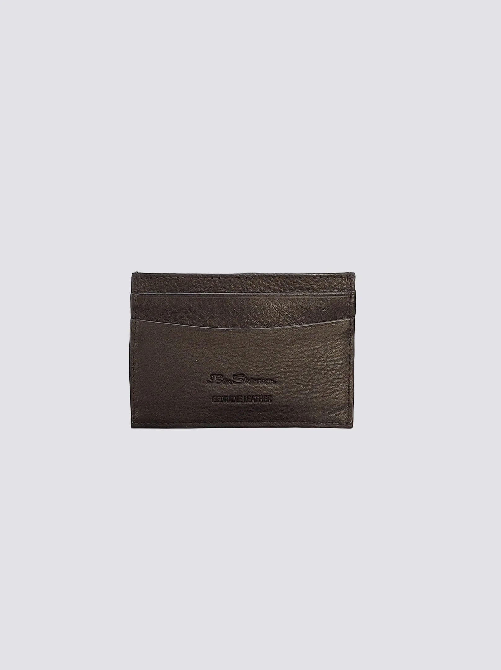 Koki Leather Card Holder Wallet - Brown