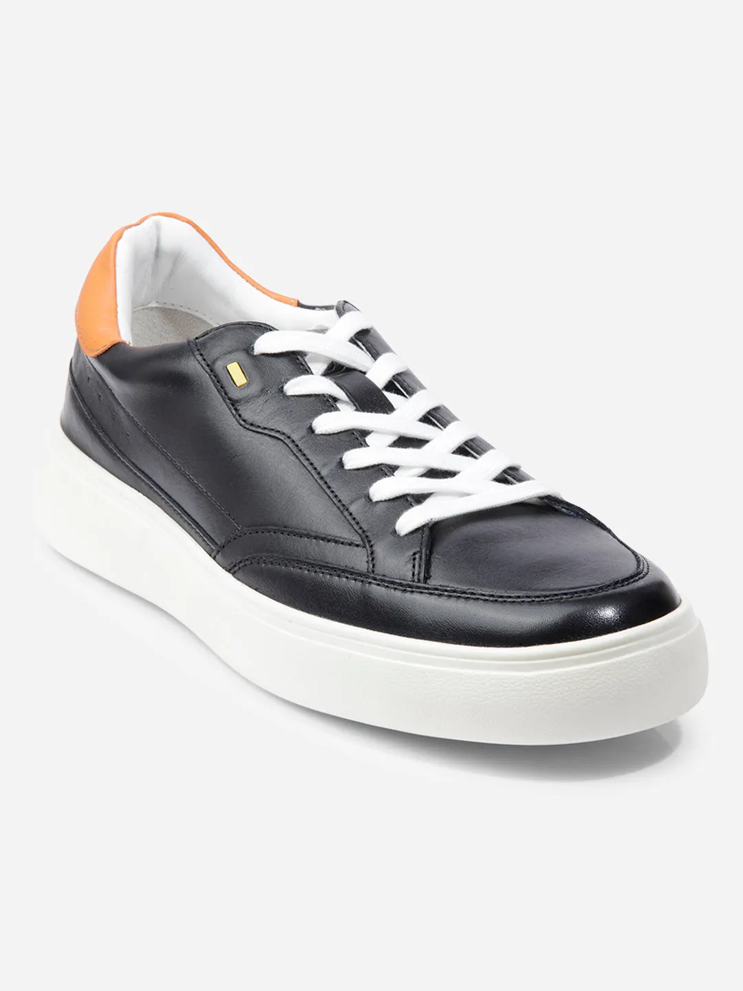 Men Black Leather Sneaker (ID3091)