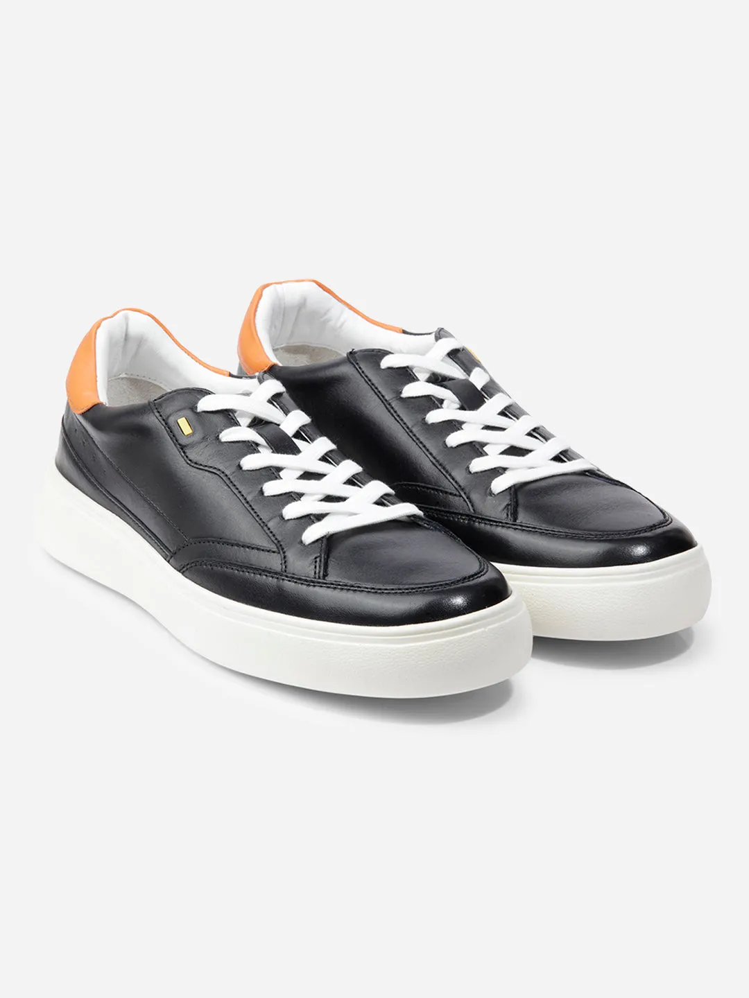 Men Black Leather Sneaker (ID3091)