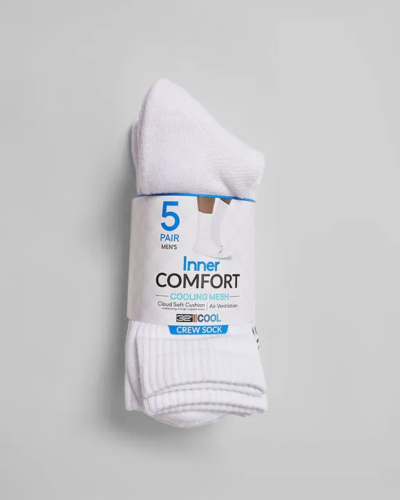 MEN'S 5-PACK COOL COMFORT CREW SOCKS