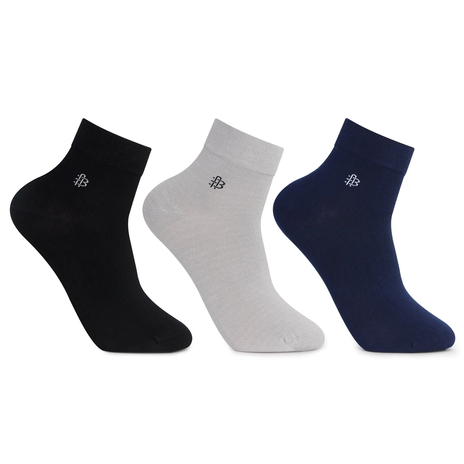 Men's Premium Bamboo Ankle Socks | Assorted - Pack of 3