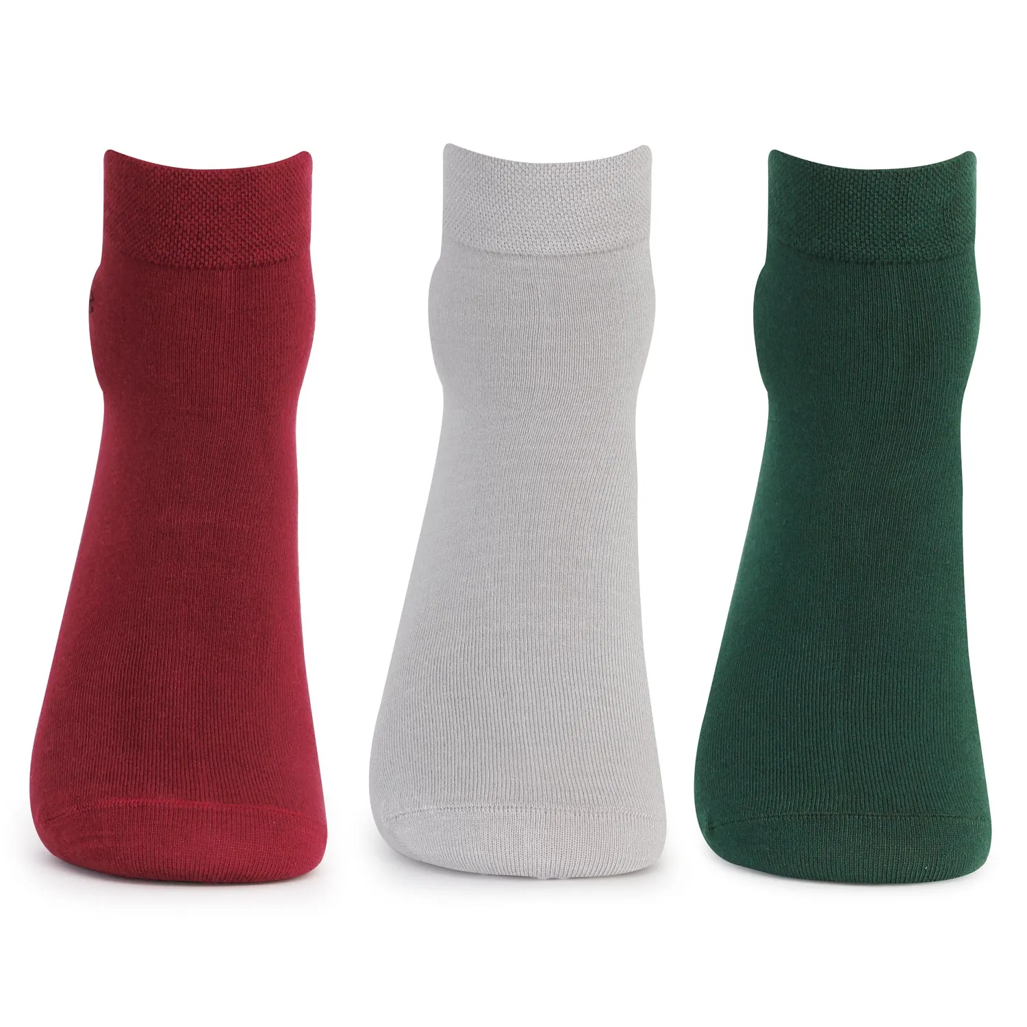 Men's Seamless Fit Bamboo Ankle Socks | Assorted - Pack of 3