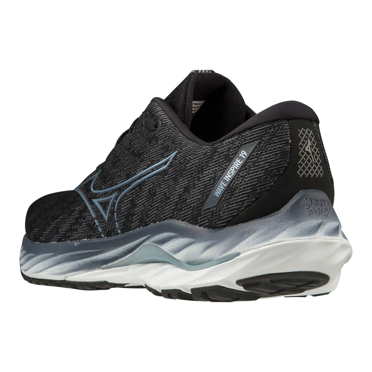 Mizuno Wave Inspire 19 Mens | Blk/gridge/illusionblue