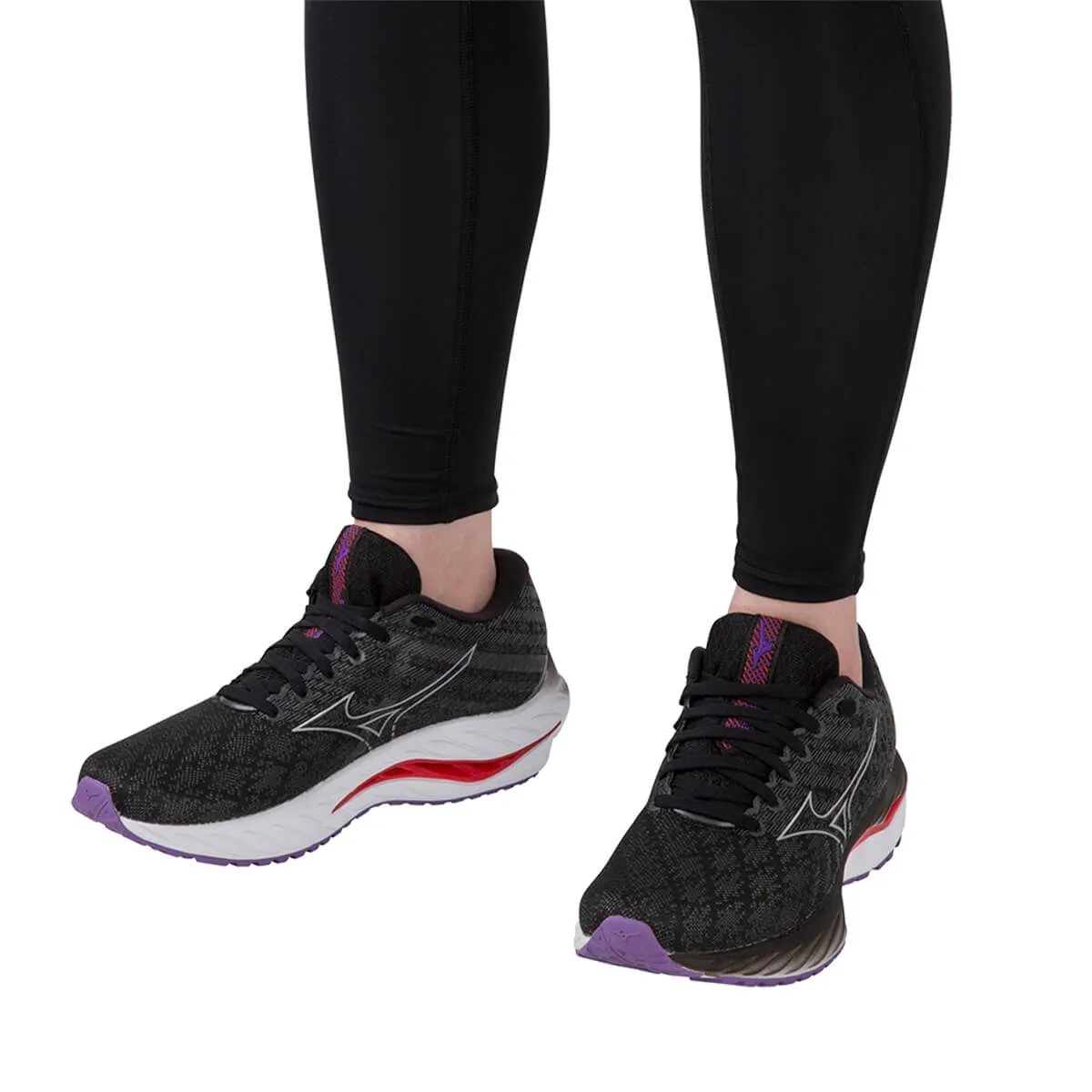 Mizuno Wave Inspire 19 Womens | Black/silver/bittersweet