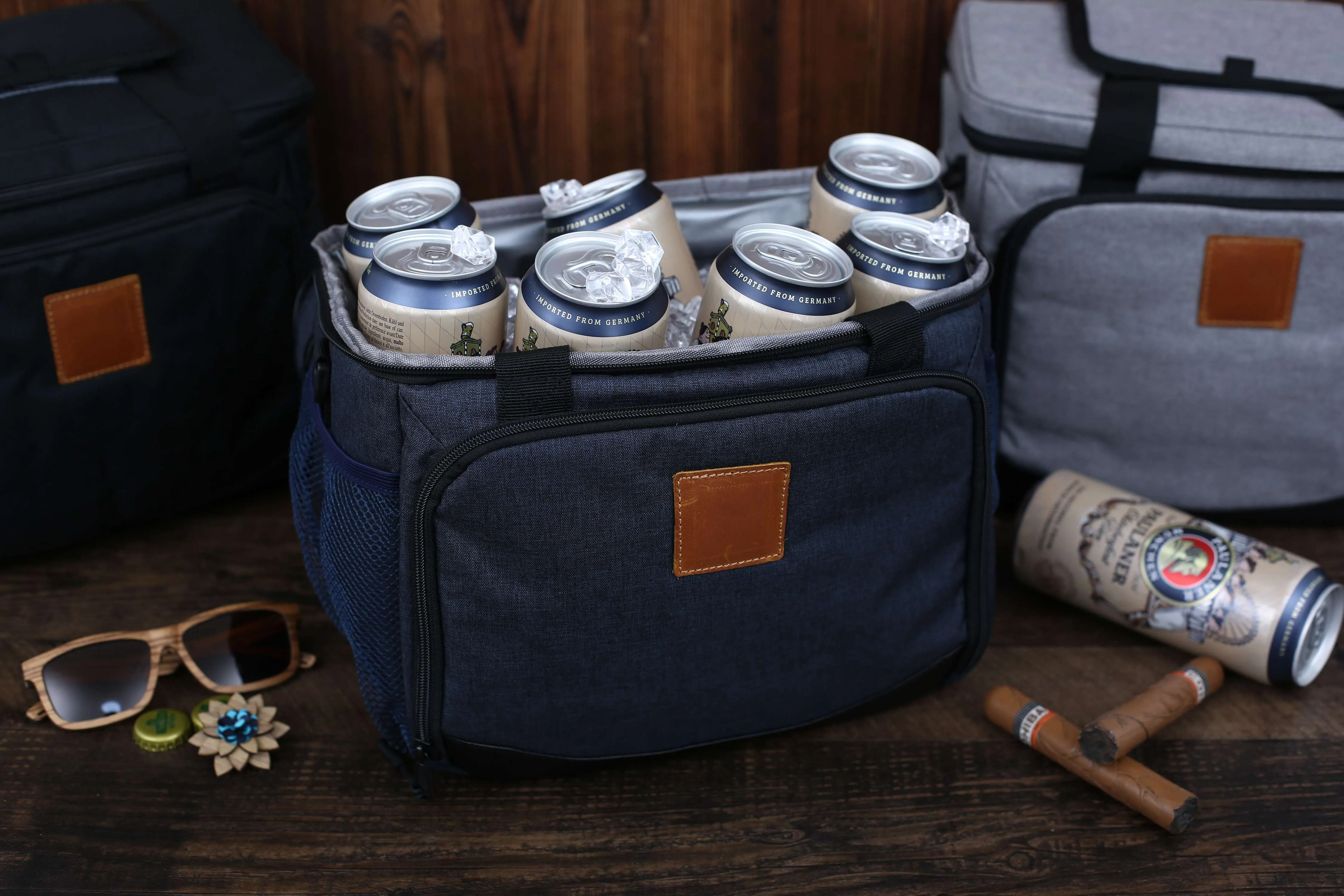 Personalized Groomsmen Gift Cooler Bag, Top Open Beer Cooler Bag, Insulated Picnic Bag