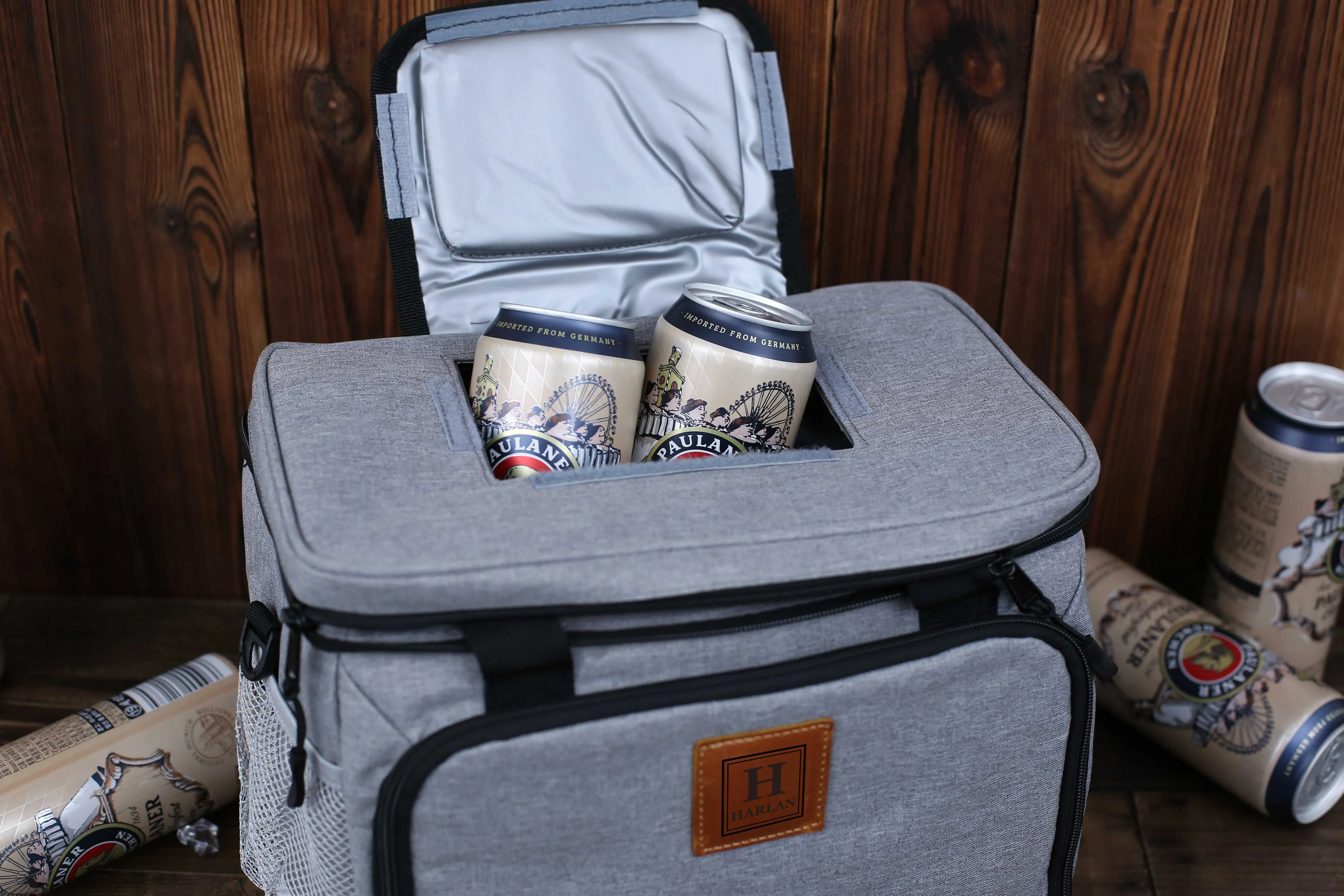 Personalized Groomsmen Gift Cooler Bag, Top Open Beer Cooler Bag, Insulated Picnic Bag