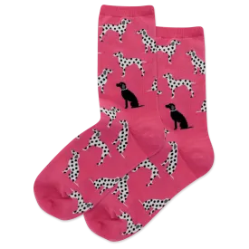 "Dalmatians" Cotton Crew Socks by Hot Sox