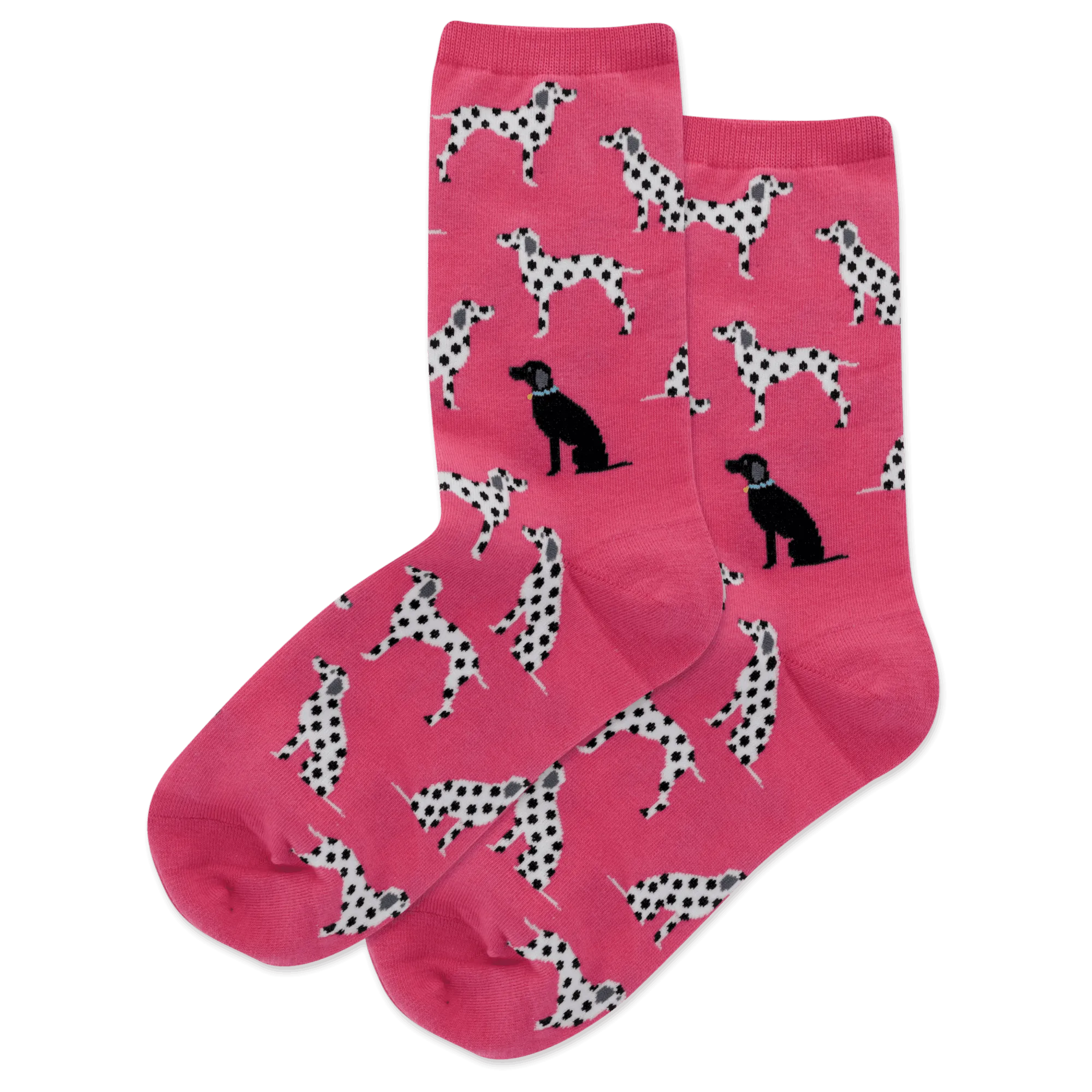 "Dalmatians" Cotton Crew Socks by Hot Sox