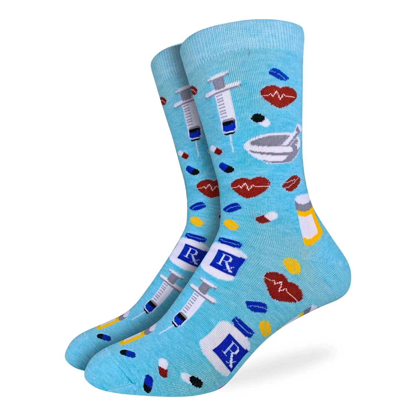 "Pharmacist" Cotton Crew Socks by Good Luck Sock