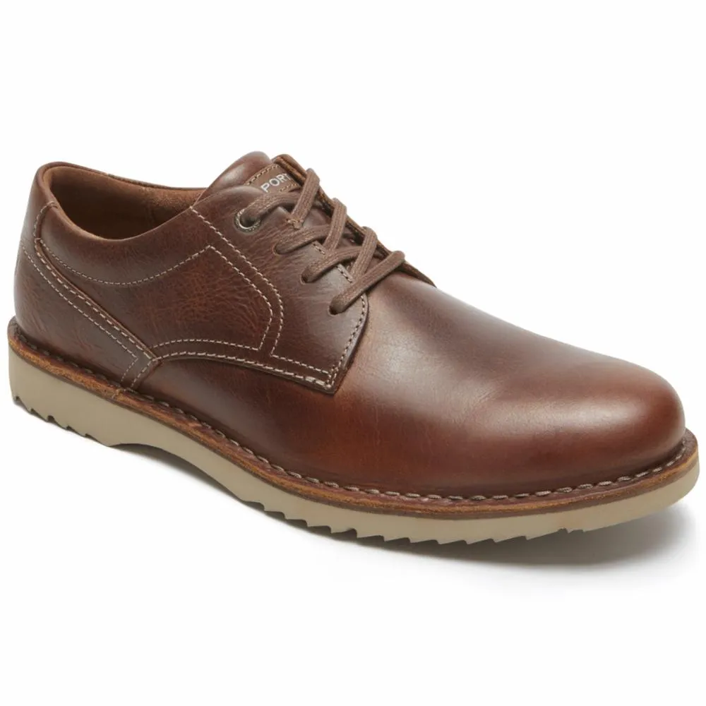 Rockport Men CABOT PLAIN TOE BROWN/LEATHER