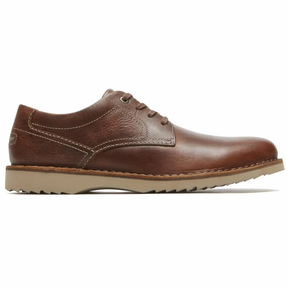 Rockport Men CABOT PLAIN TOE BROWN/LEATHER