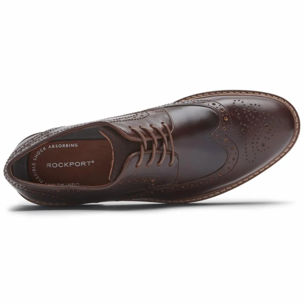 Rockport Men KENTON WINGTIP GINGERBREAD