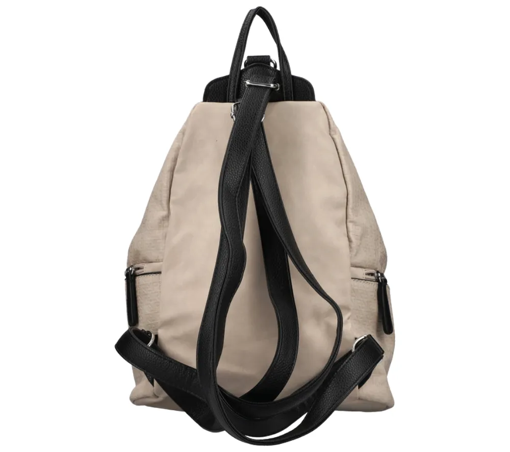 Rucsac casual, dama, RIEKER H1055-62, bej, piele ecologica