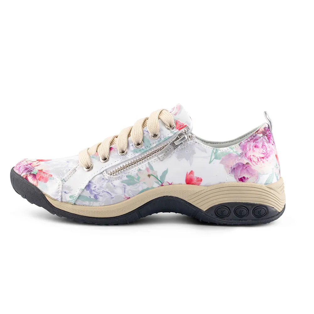 Sienna Prints Women's Side Zip Sport Casual Shoe