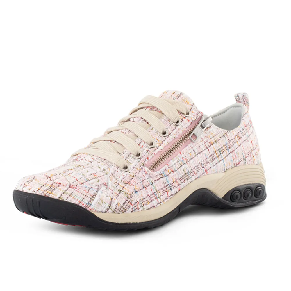 Sienna Prints Women's Side Zip Sport Casual Shoe