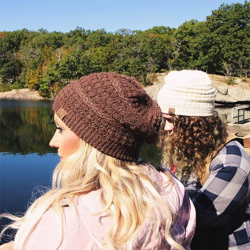 Textured Alpaca Slouch Beanie