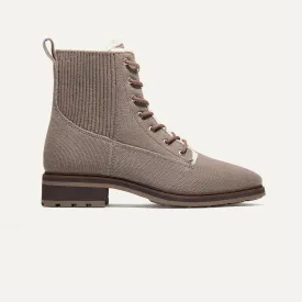 The Cozy Laced Lug Boot - Sparrow