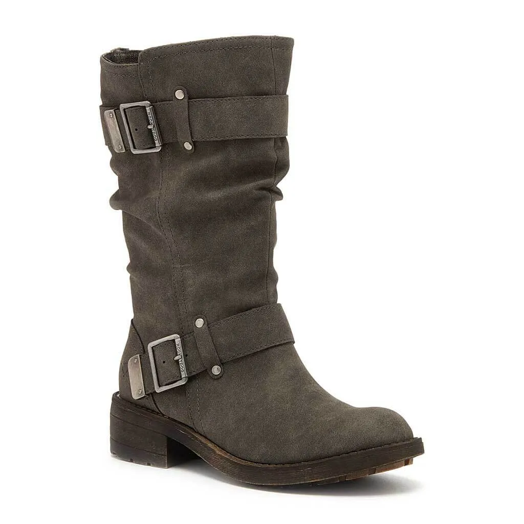 Trumble Faded Black Biker Boot