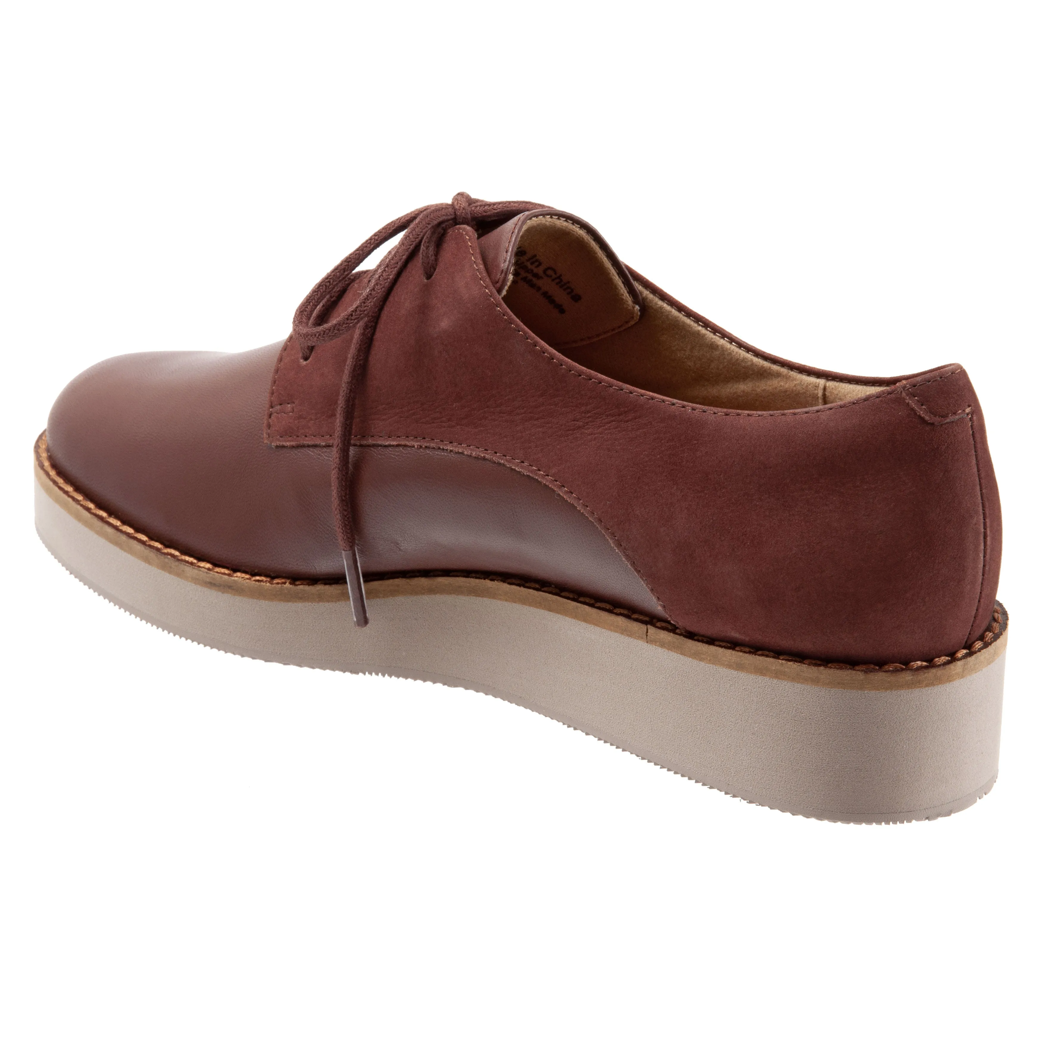 Willis 255 Brown Leather/nubuck Oxford Lace Up Shoes