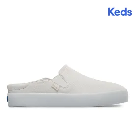 Women's Kickback Mule Crepe Slip On Sneaker White (WF66974)