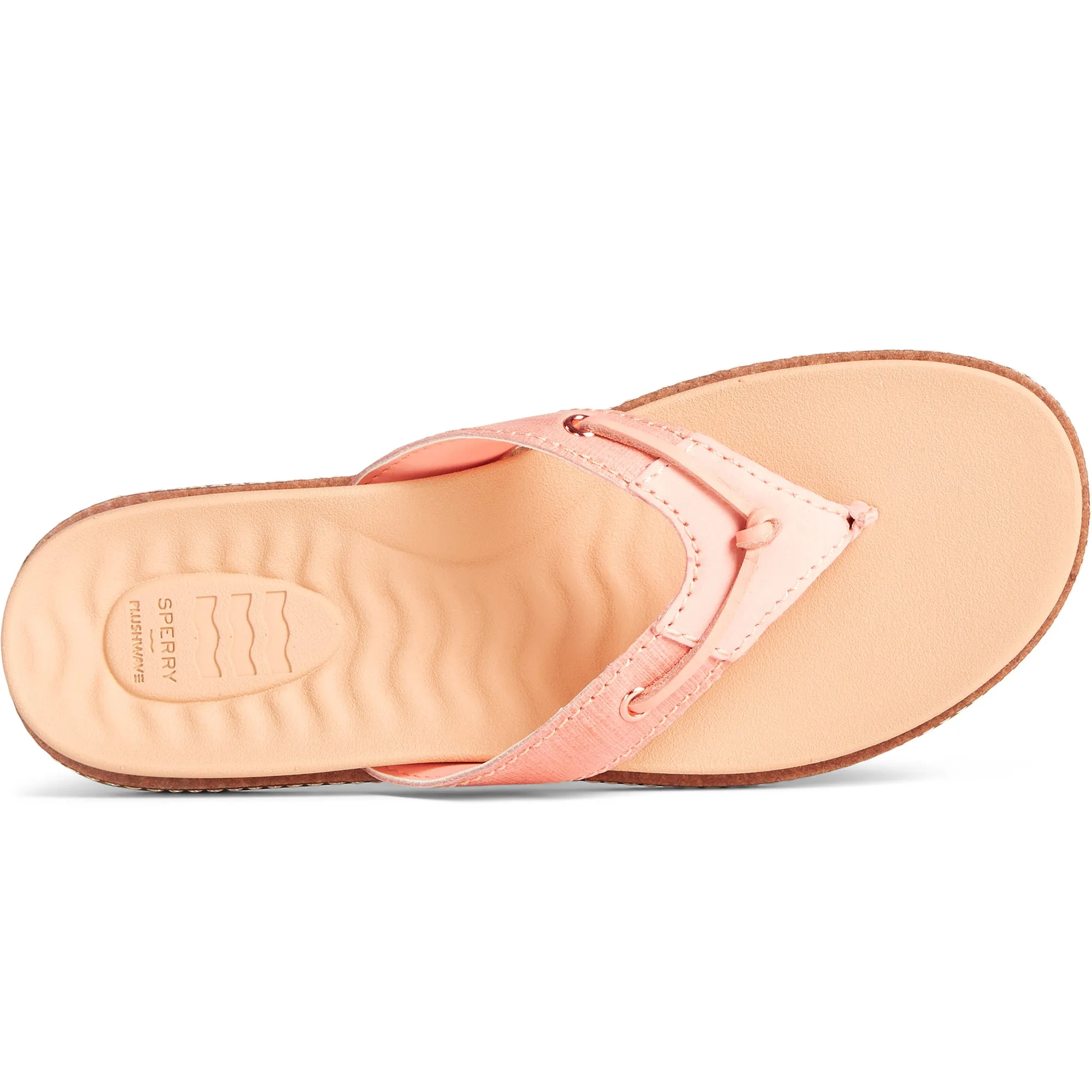 Women's Waveside PLUSHWAVE Thong Sandal - Peach (STS87362)